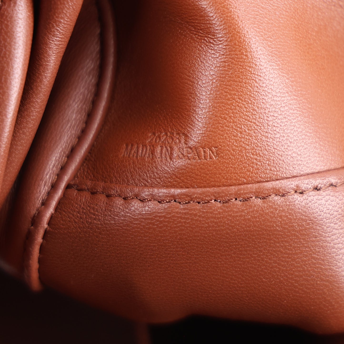 Nappa Lambskin Small Featherlight Puzzle Bag Pecan