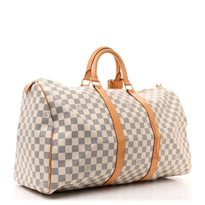 Louis Vuitton Damier Azur Keepall 50 2 of 12