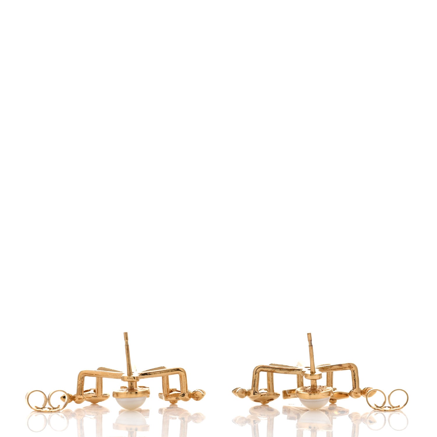 Louis Vuitton Metal Cruiser Earrings Gold 3 of 4