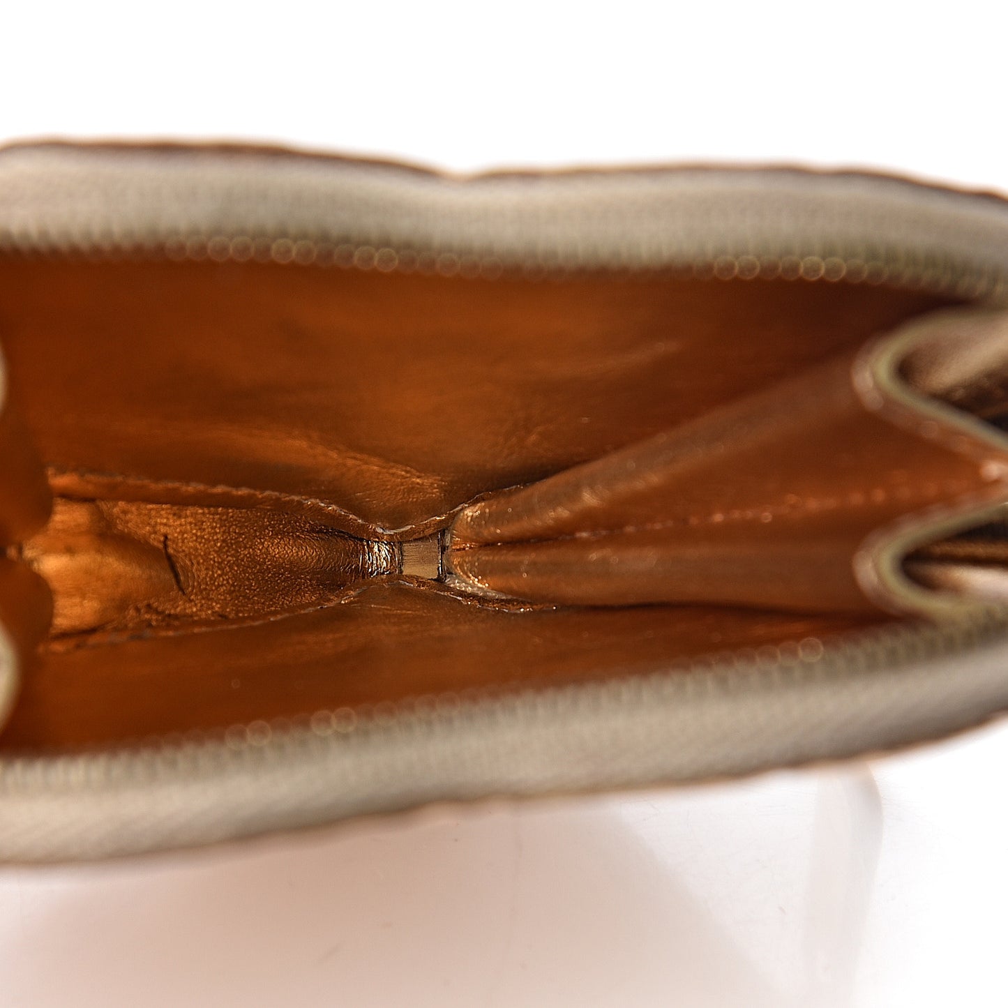 Monogram Miroir Heart Coin Purse Gold