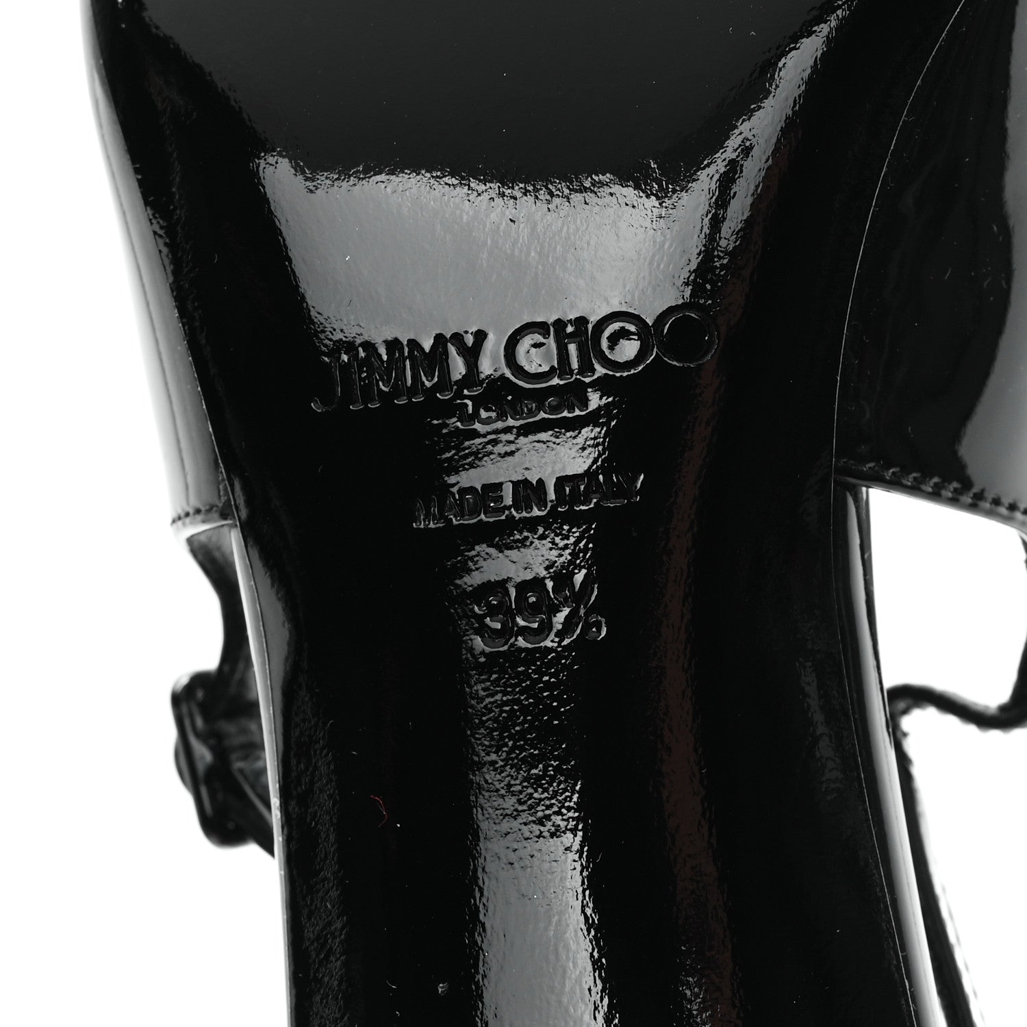 Jimmy Choo Patent Amel 50 Slingback Pumps 39.5 Black 7 of 11