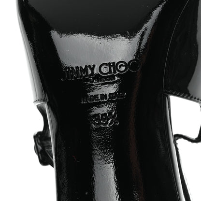 Jimmy Choo Patent Amel 50 Slingback Pumps 39.5 Black 7 of 11