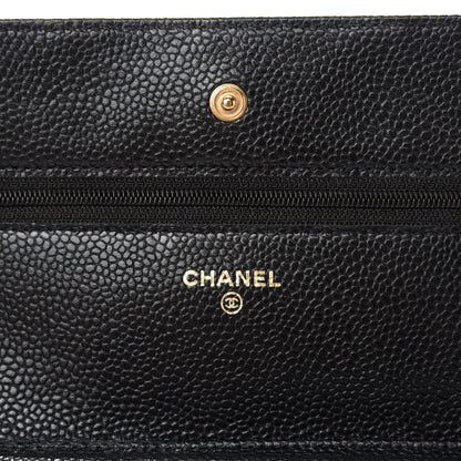 Chanel Caviar Quilted Wallet On Chain WOC Black 8 of 11