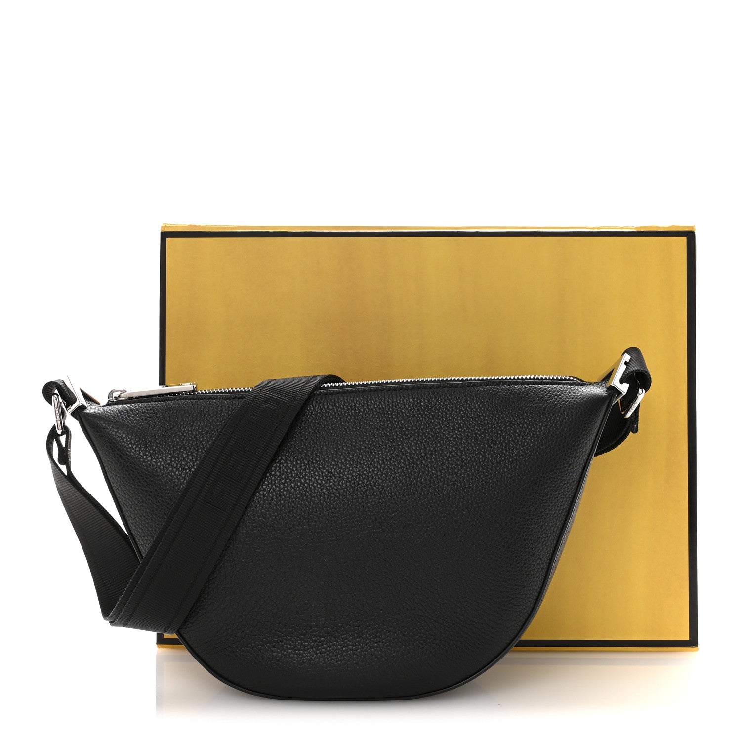 Fendi Cuoio Romano Small Melon Bag Black 15 of 15