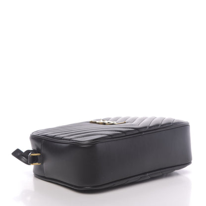 Saint Laurent Calfskin Matelasse Monogram Lou Camera Bag Black 4 of 10