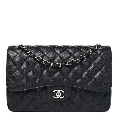 Chanel Caviar Quilted Jumbo Double Flap Black 1 of 10