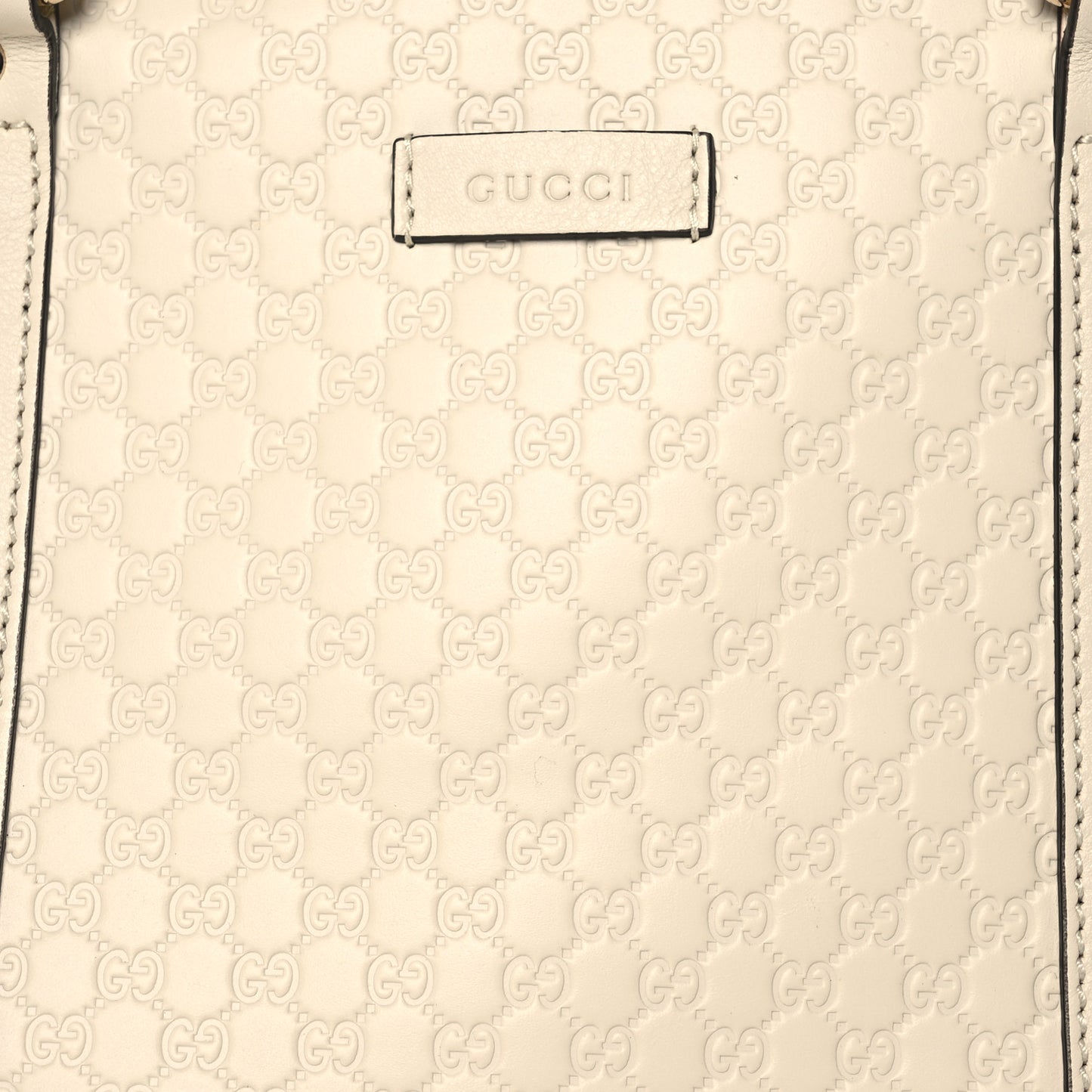 Soft Microguccissima Medium Dome Bag Ivoire