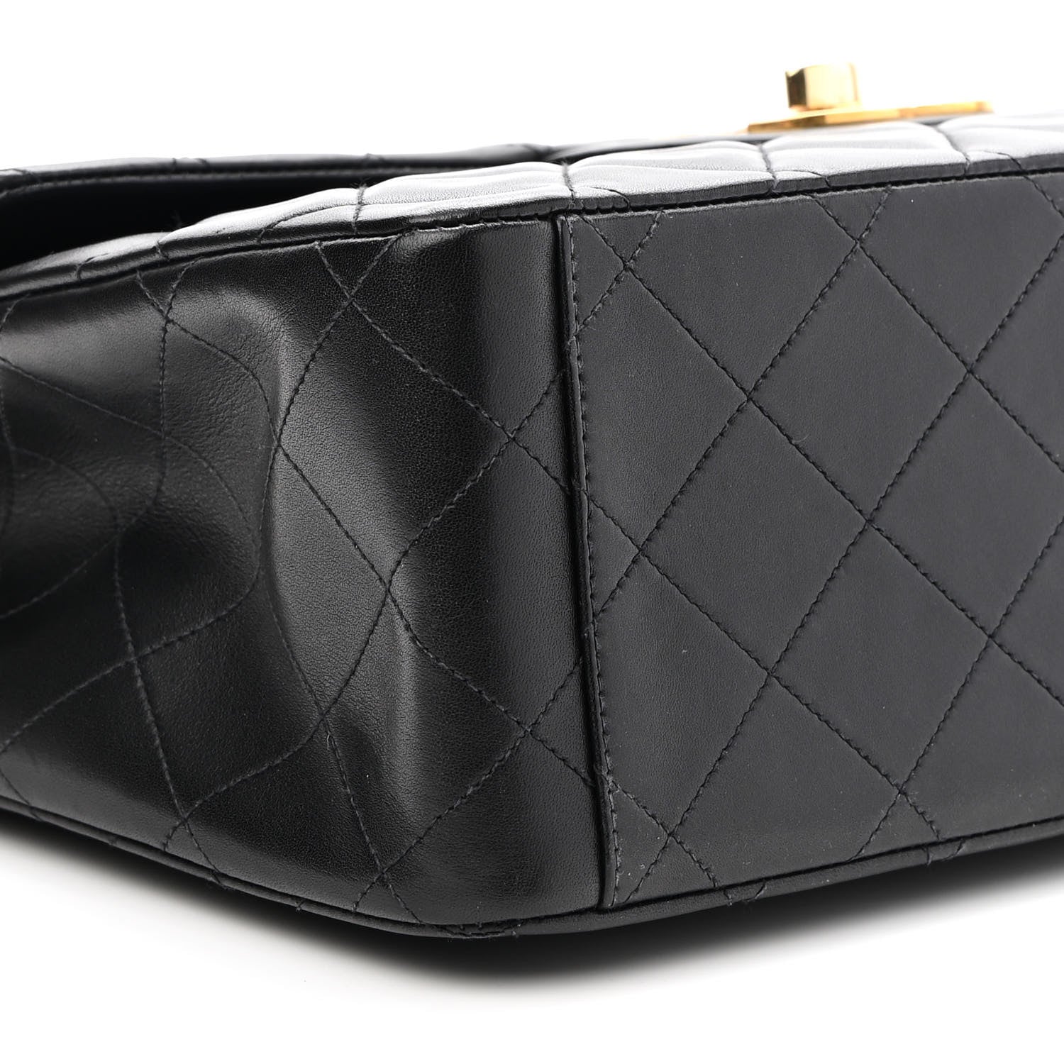 Chanel Lambskin Quilted XL Jumbo Single Flap Black 9 of 10