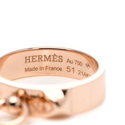 Hermes 18K Rose Gold PM Collier De Chien Ring 51 5.75 4 of 6