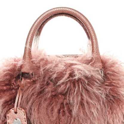 Fendi Monogolian Lamb Cuoio Romano Selleria Frame Bag Cipria 7 of 9