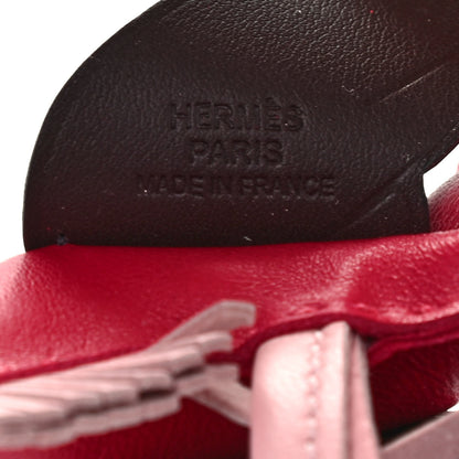 Hermes Milo Lambskin Grigri Rodeo Pegase Horse Bag Charm PM Framboise Rose Sakura Rouge Sellier 3 of 4