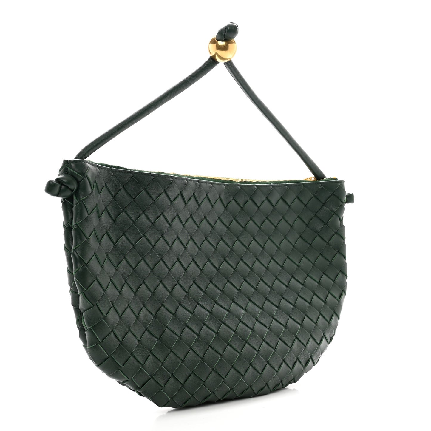 Nappa Intrecciato Medium Turn Raintree