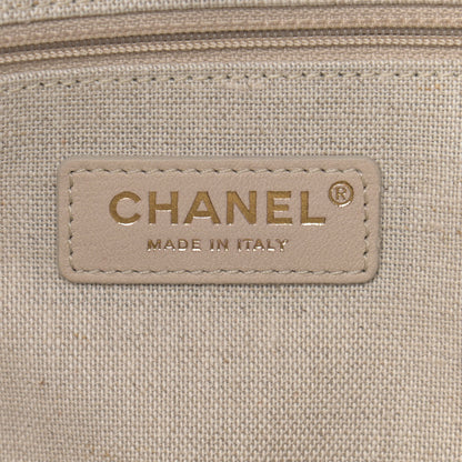 Chanel Calfskin Medium Deauville Tote Black Multicolor 7 of 13