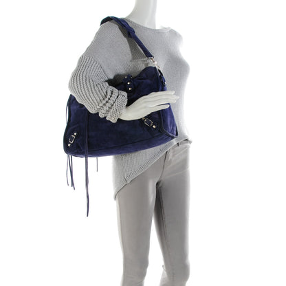 Balenciaga Baby Daim Suede Classic Hardware City Bleu Nuit 2 of 7