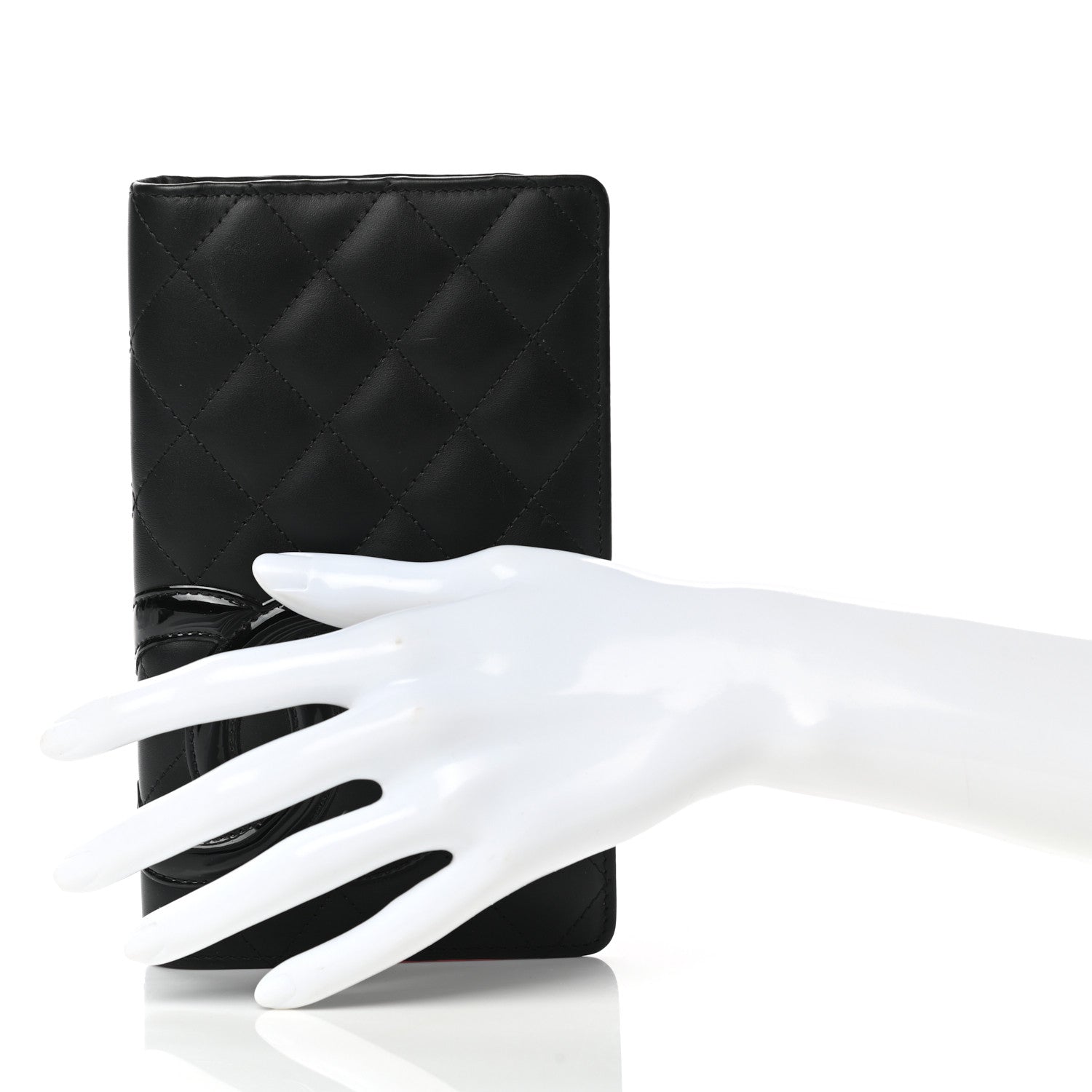 Chanel Calfskin Quilted Cambon Yen Wallet Black 2 of 10