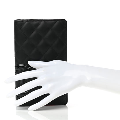 Chanel Calfskin Quilted Cambon Yen Wallet Black 2 of 10