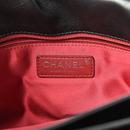 Chanel Lambskin Tweed Large Camellia Petals Flap Black 5 of 11