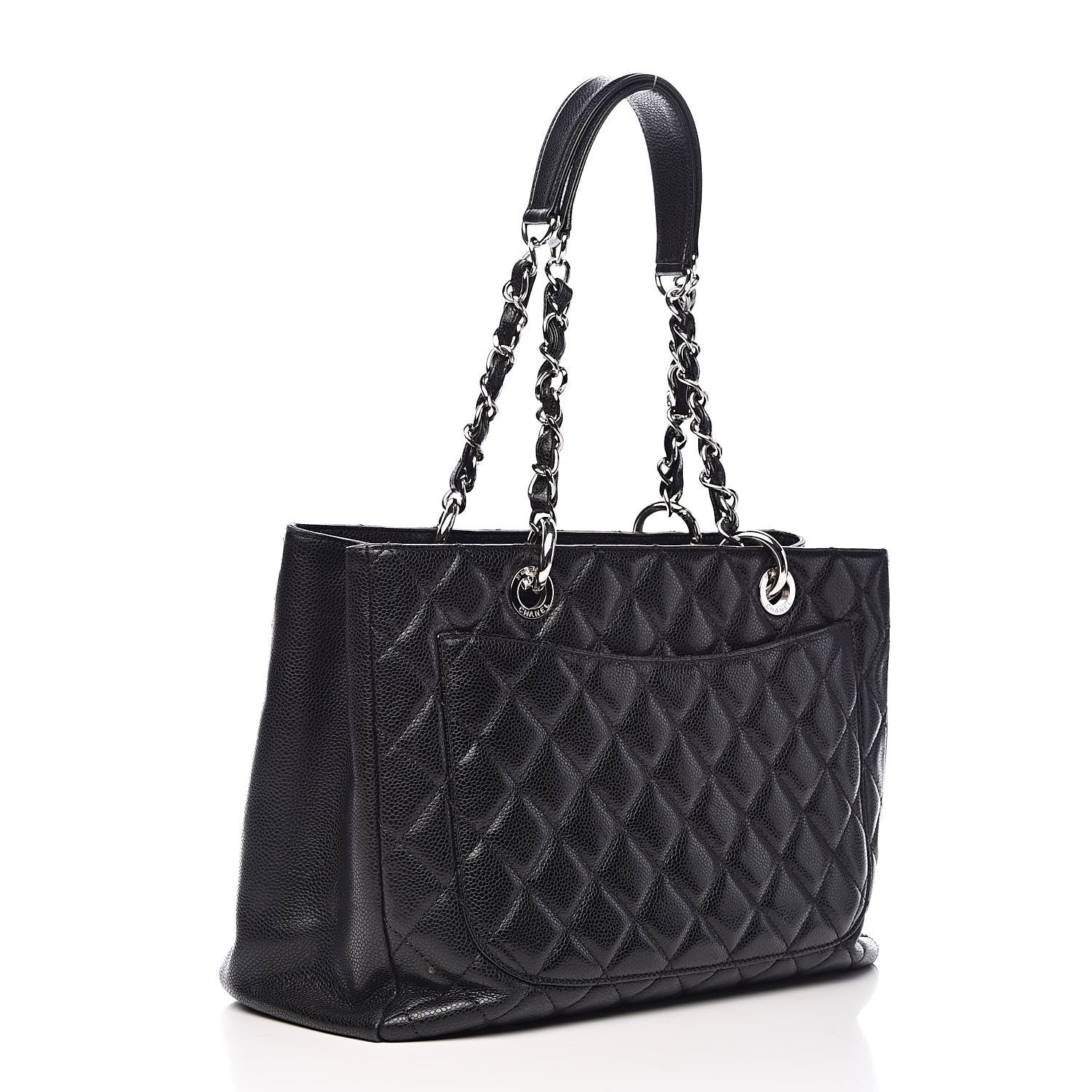 Chanel Caviar Quilted Grand Shopping Tote GST Black 3 of 15