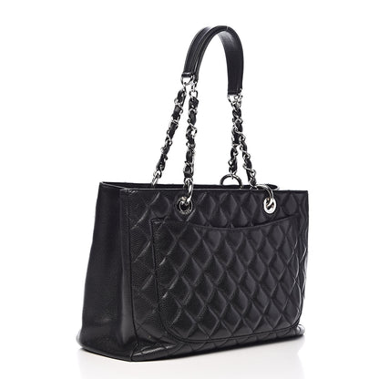 Chanel Caviar Quilted Grand Shopping Tote GST Black 3 of 15