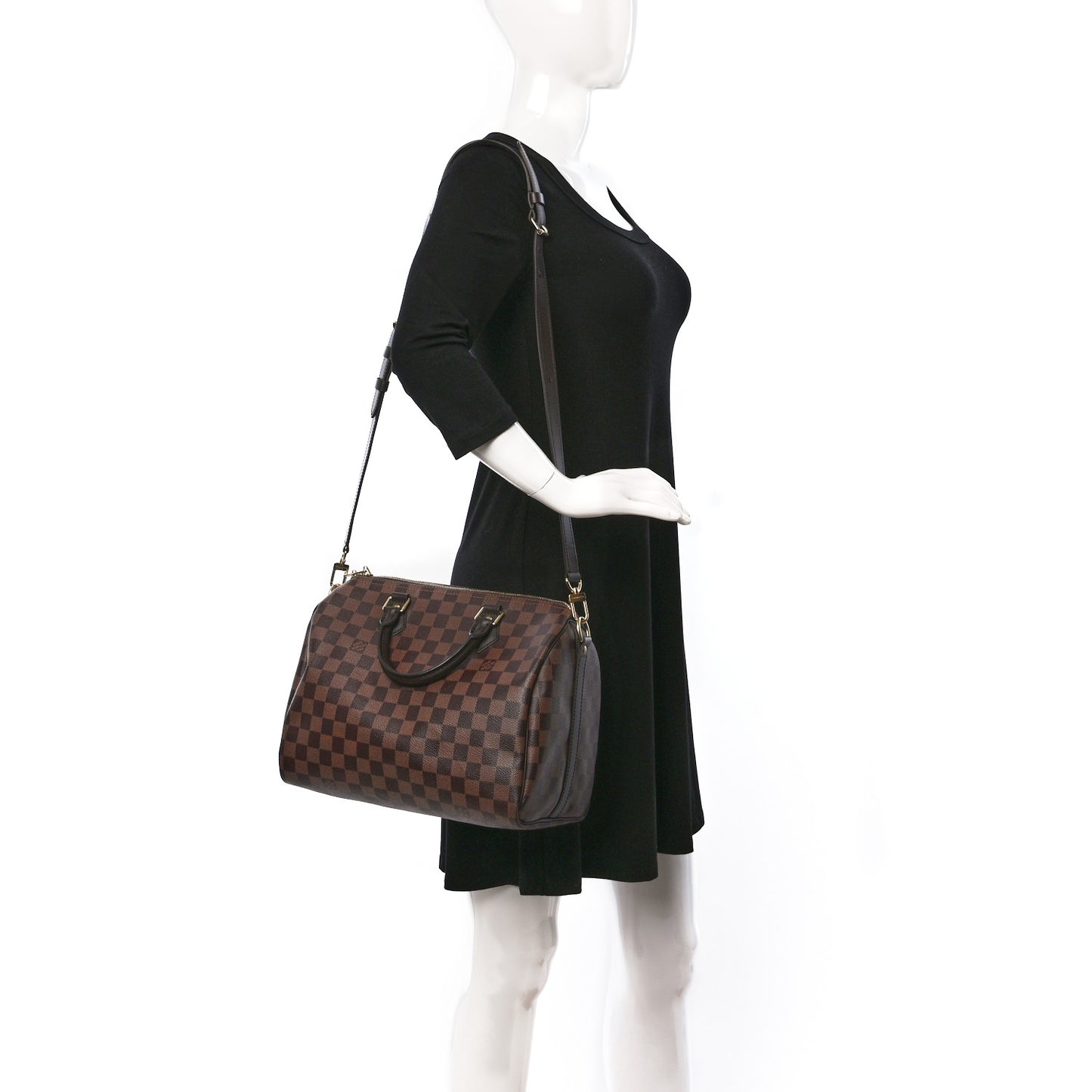 Damier Ebene Speedy Bandouliere 30