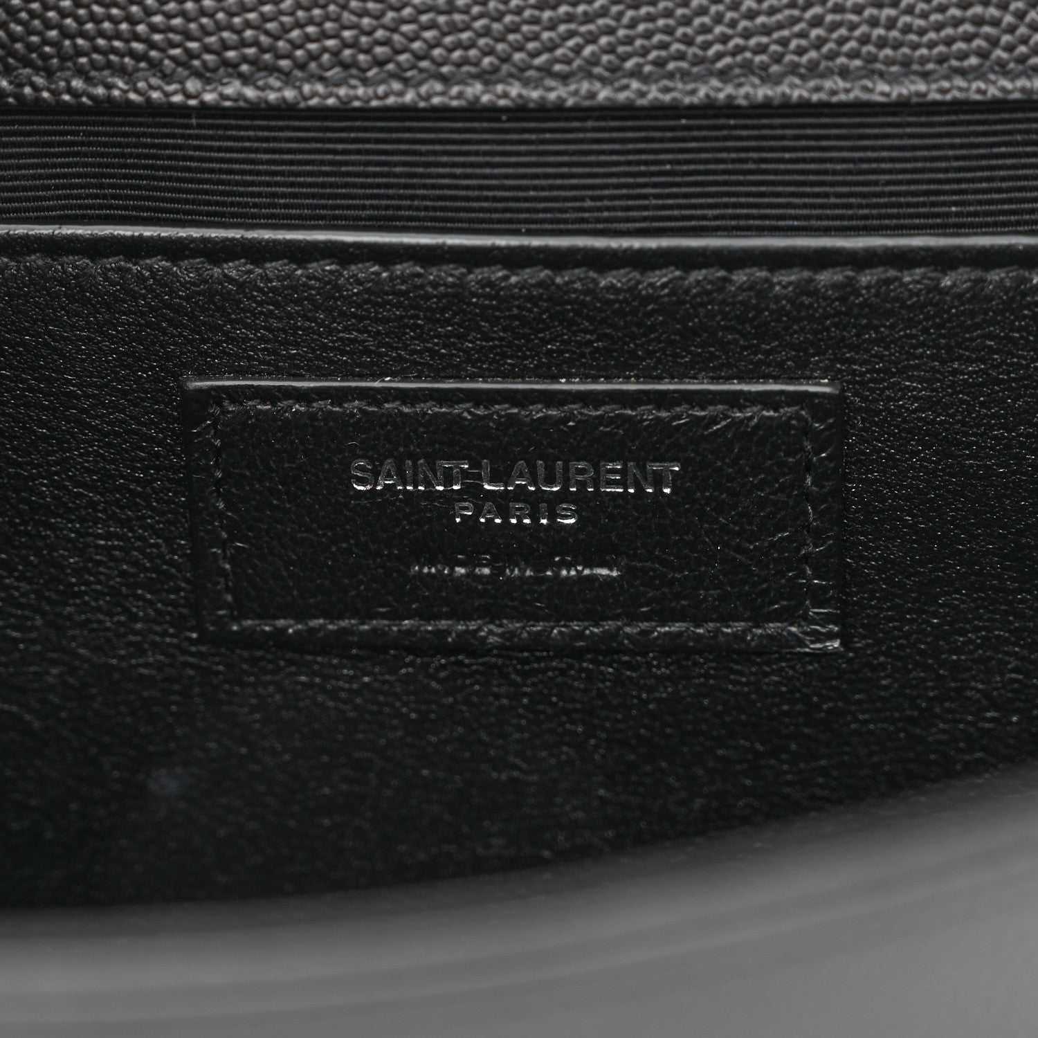 Saint Laurent Grain De Poudre Medium Classic Monogram Kate Satchel Black 6 of 8