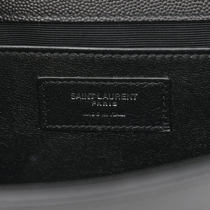 Saint Laurent Grain De Poudre Medium Classic Monogram Kate Satchel Black 6 of 8