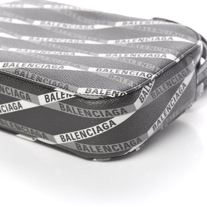 Balenciaga Coated Canvas Losange Monogram S Camera Bag Black Grey 6 of 9