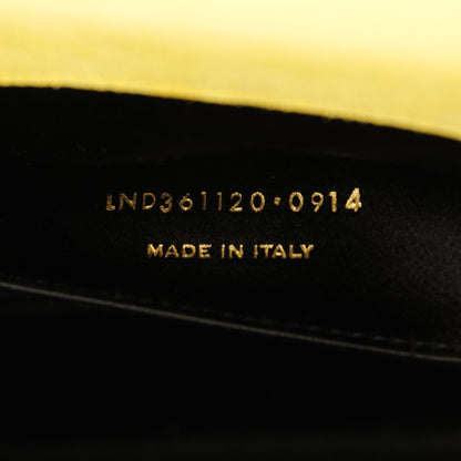 Saint Laurent Patent Calfskin Monogram Large Belle De Jour Clutch Yellow 6 of 7
