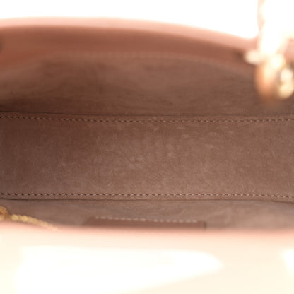 Christian Dior Patent Cannage Mini Lady Dior Rose Des Vents 5 of 10