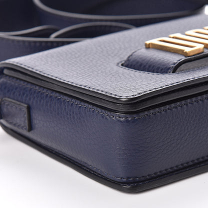 Christian Dior Grained Calfskin Dio(r)evolution Flap Bag Navy Blue 8 of 10