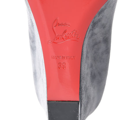 Christian Louboutin Veau Velours Melissa Wedges 39 Grey 8 of 11
