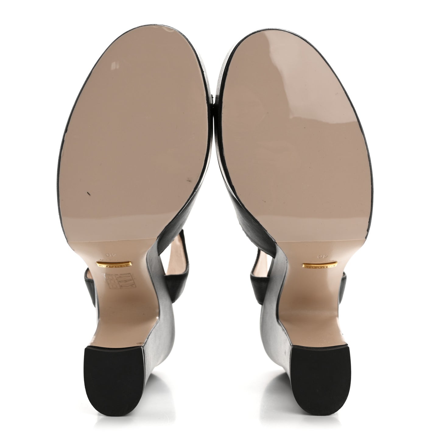 Nappa Charlotte Horsebit 40/135mm Platform Sandals 40 Black