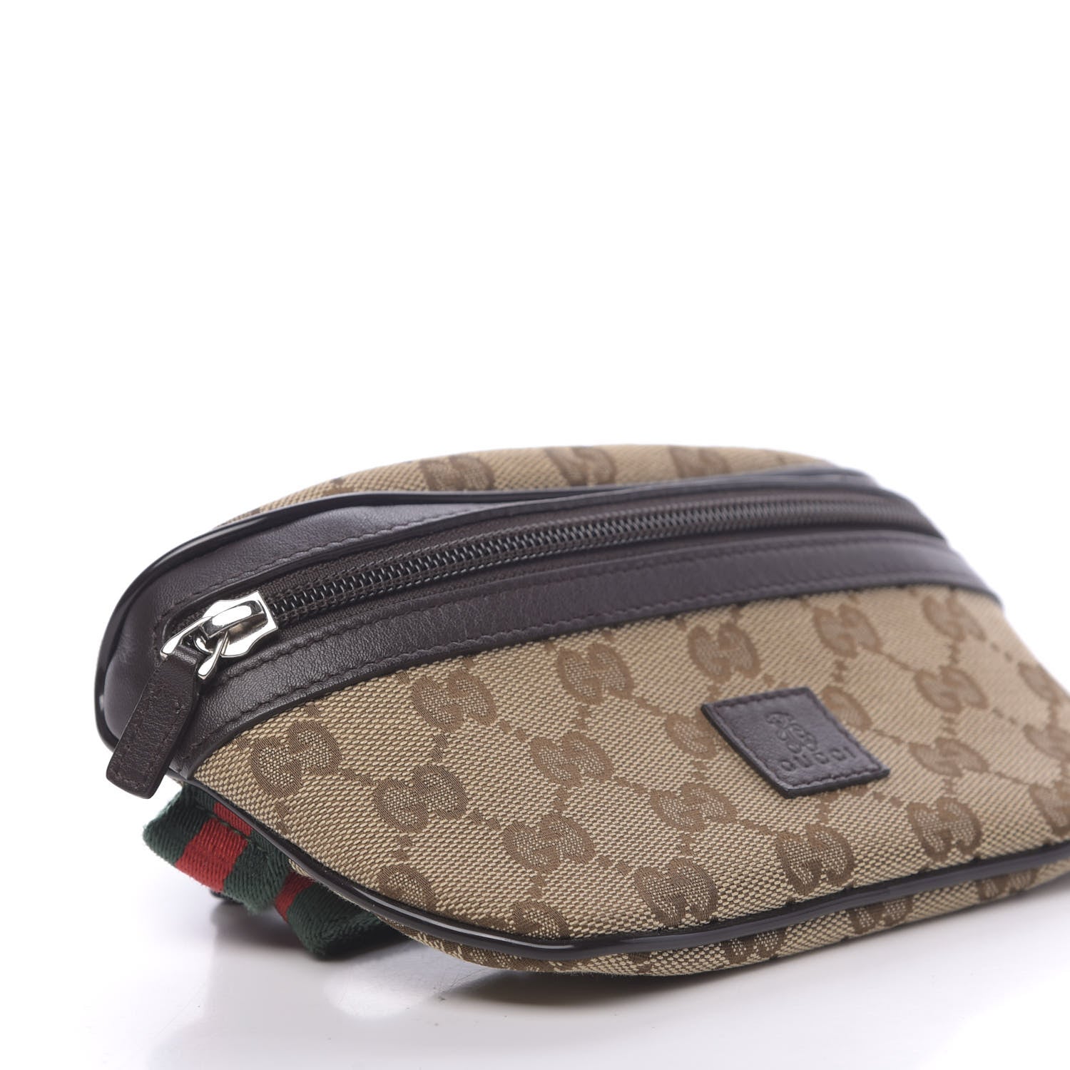 Gucci Canvas Monogram GG Web Belt Bag Brown 8 of 10