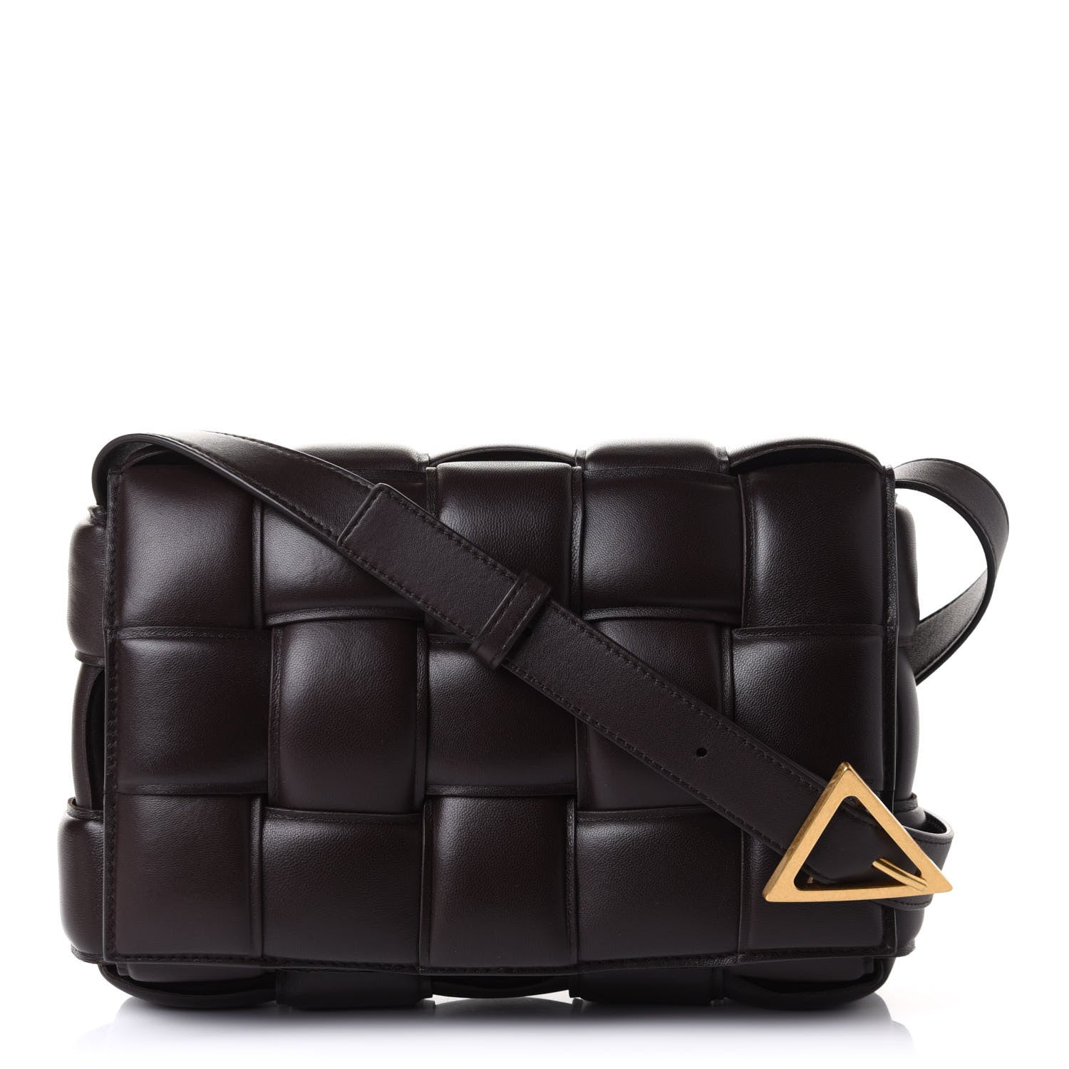 Bottega Veneta Nappa Maxi Intreccio Padded Cassette Crossbody Bag Fondente 1 of 10