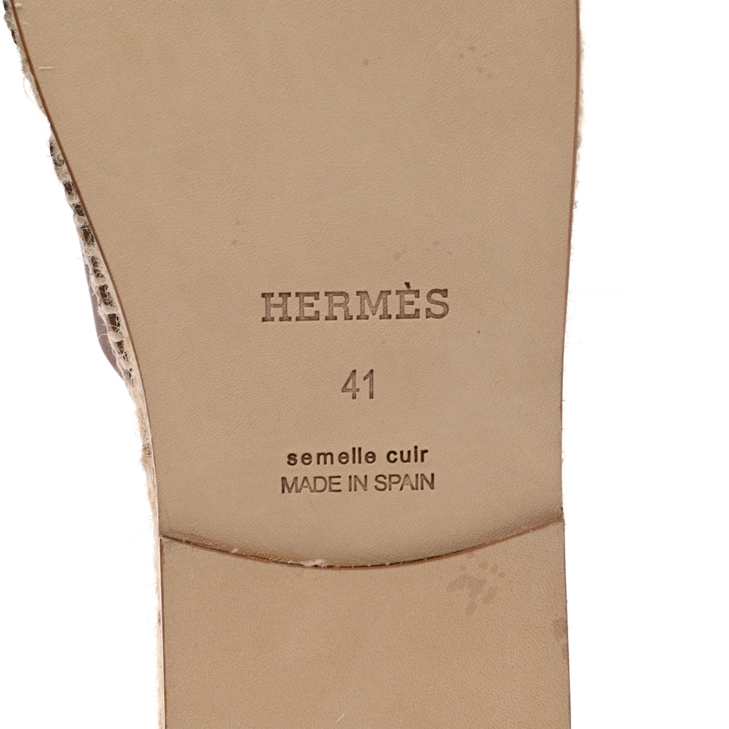 Calfskin Mens Antigua Espadrille Sandals 41 Naturel Safari
