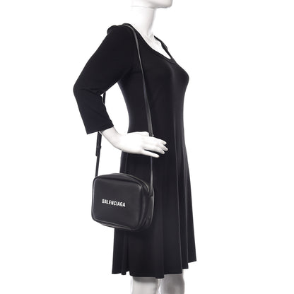 Balenciaga Calfskin Logo S Everyday Camera Bag Black 2 of 8