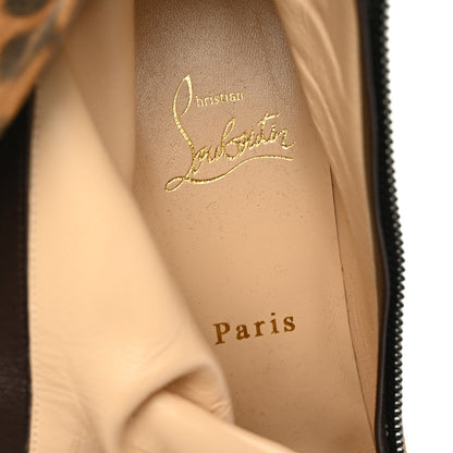 Christian Louboutin Veau Velours Kitty Birgikate 85 Ankle Boots 36.5 Leopard 6 of 7
