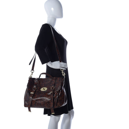 Mulberry Shiny Leopard Oversized Alexa Dark Oak 3 of 24
