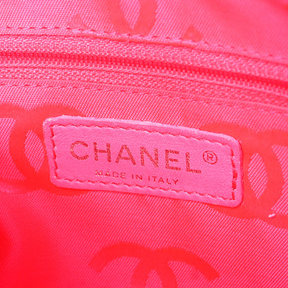 Chanel Calfskin Quilted Cambon Pochette Black White 6 of 10