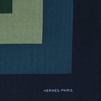 Hermes Cashmere Silk Cheval Au Scarf 100 2 of 6