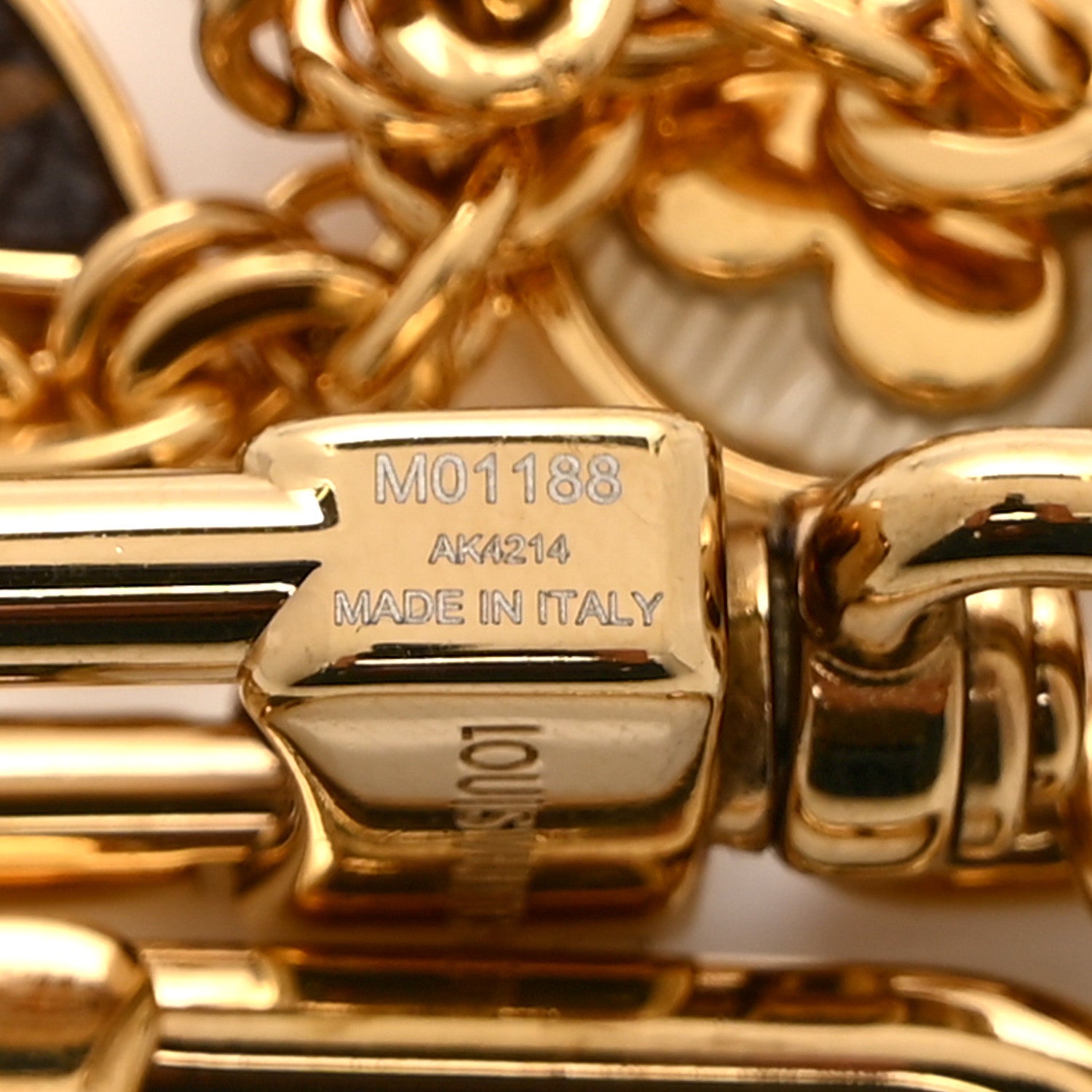 Louis Vuitton Monogram Spring Street Bag Charm Key Holder Gold