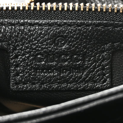 Gucci Roxy Calfskin Web Medium Studded Blondie Shoulder Flap Bag Black 6 of 10