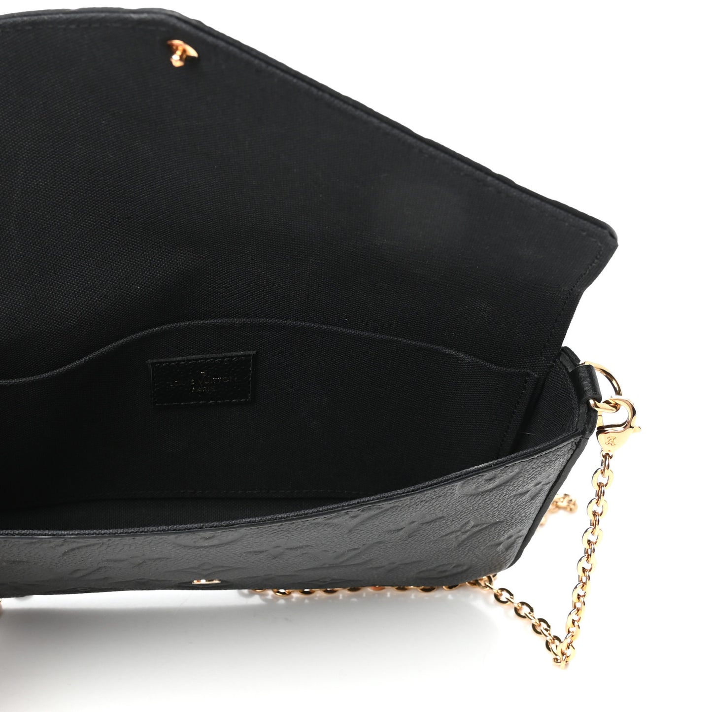 Empreinte Pochette Felicie Chain Wallet Black