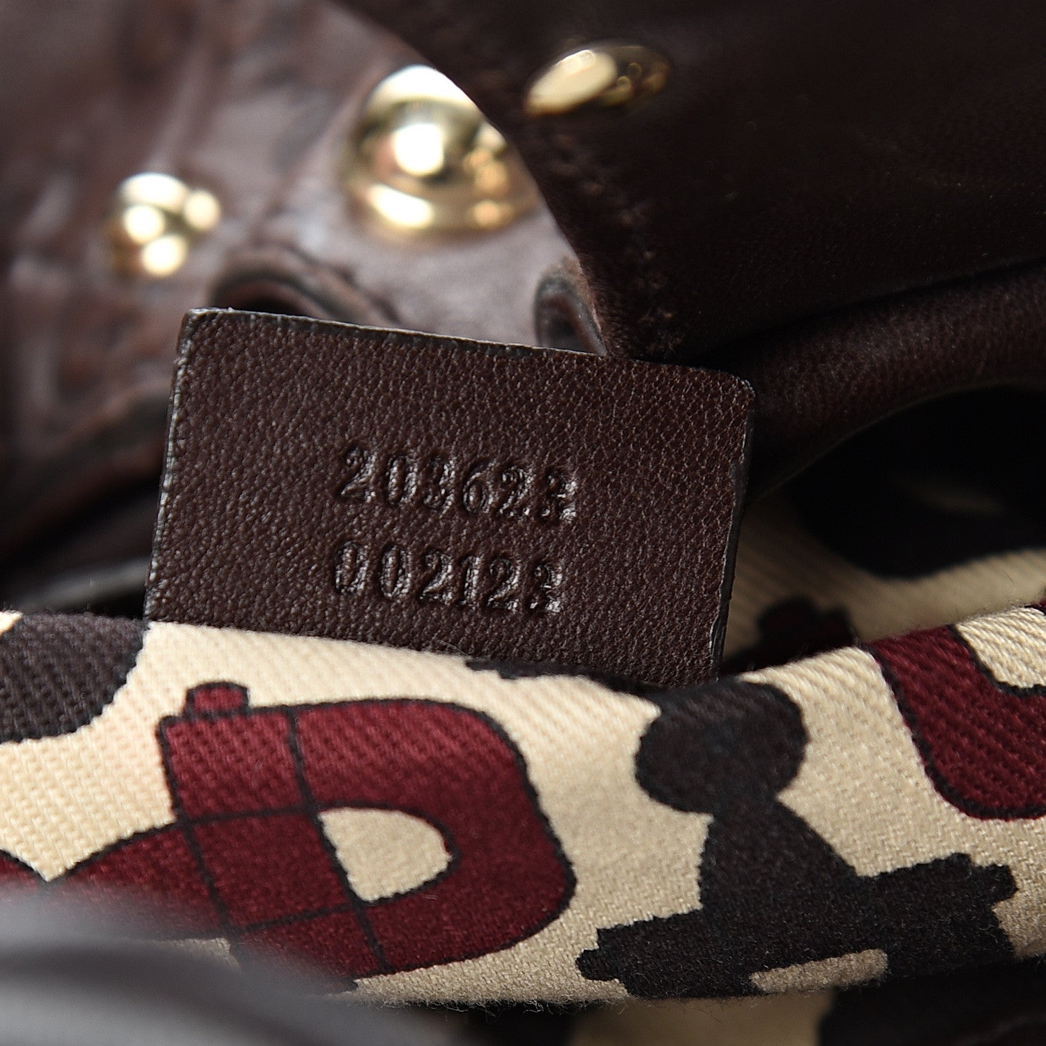 Gucci Guccissima Studded Pelham Shoulder Bag Dark Brown 6 of 9
