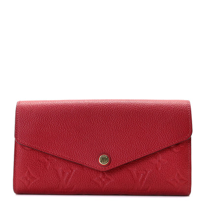 Louis Vuitton Empreinte Sarah Wallet Red Scarlet 1 of 9