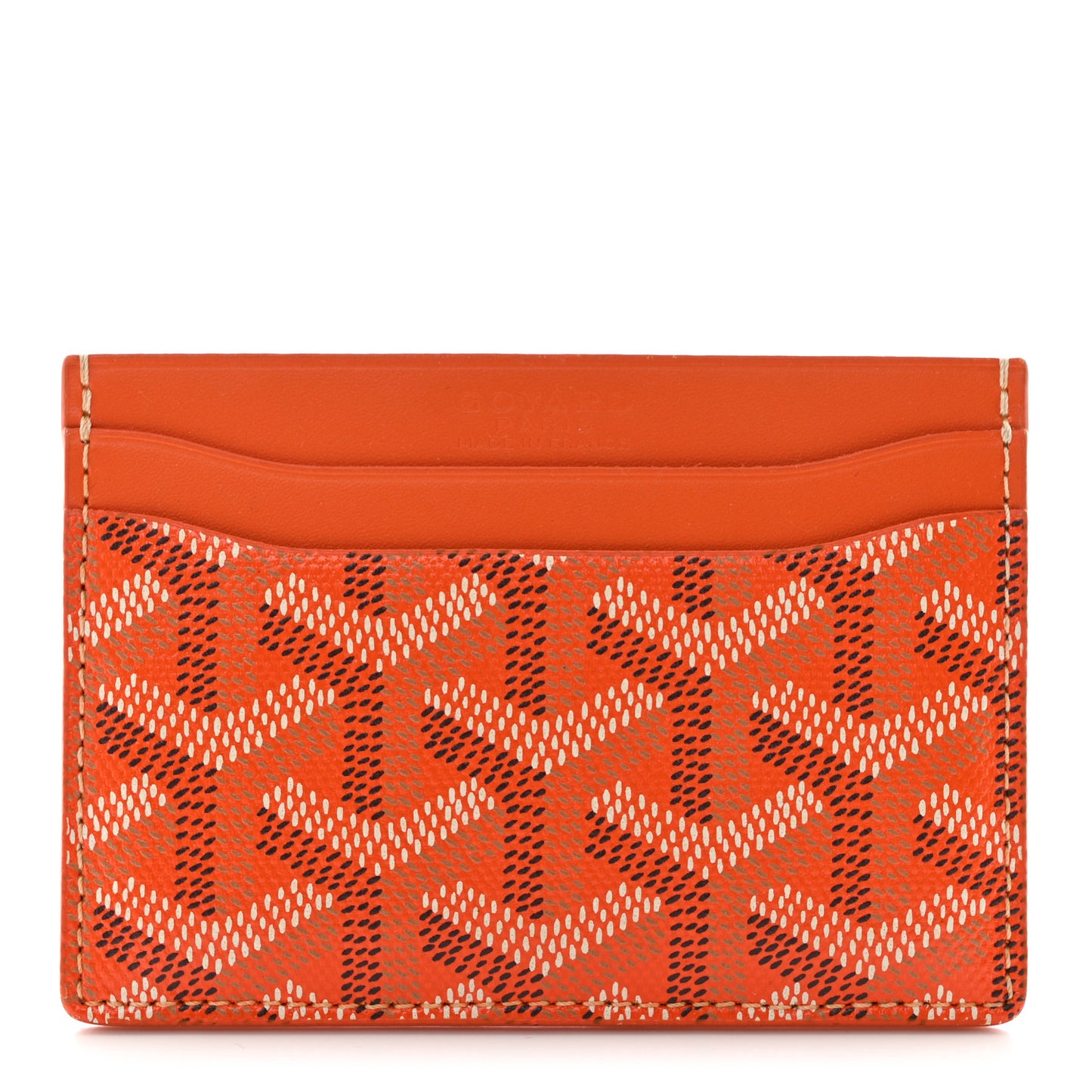 Goyardine Saint Sulpice Card Holder Orange