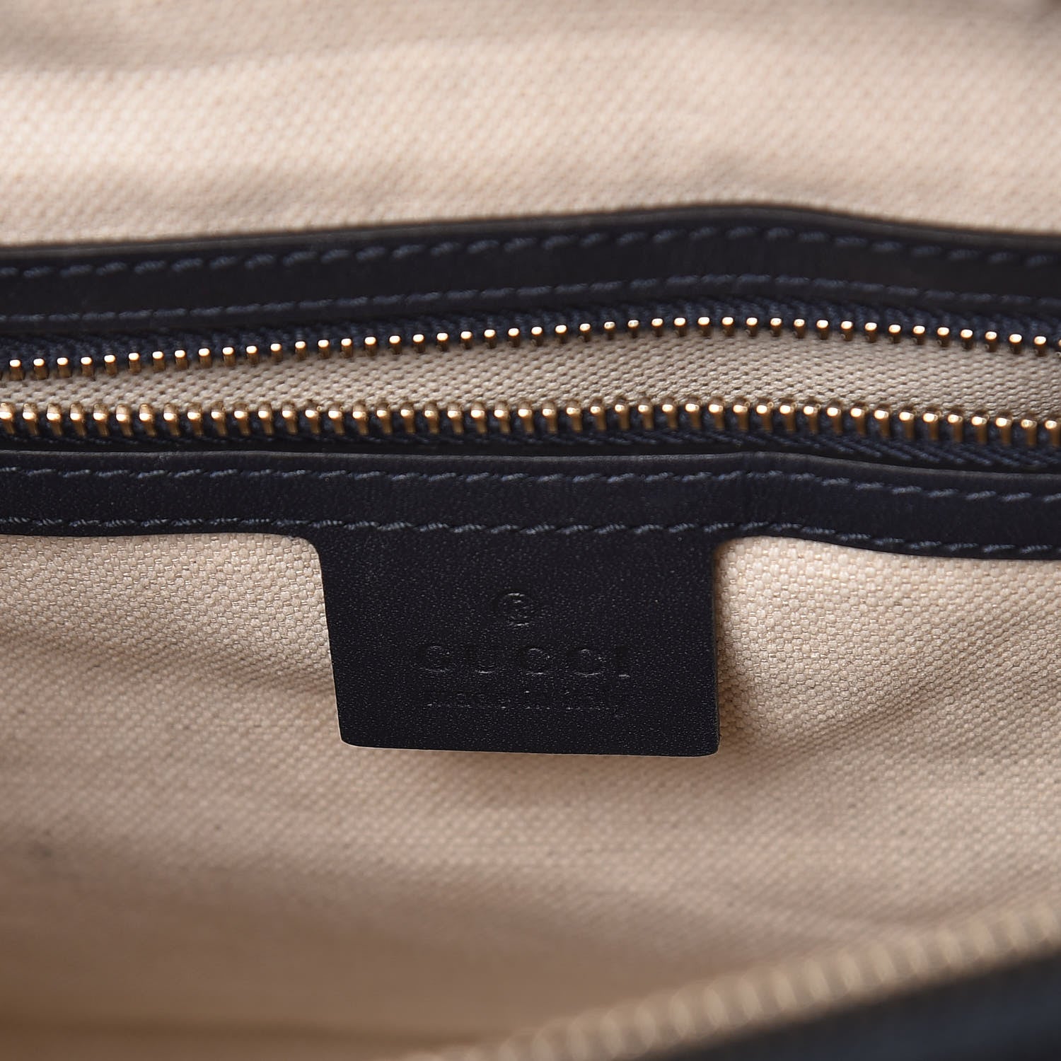 Gucci Monogram Selleria Calfskin Vintage Web Medium Boston Beige Blue 6 of 10