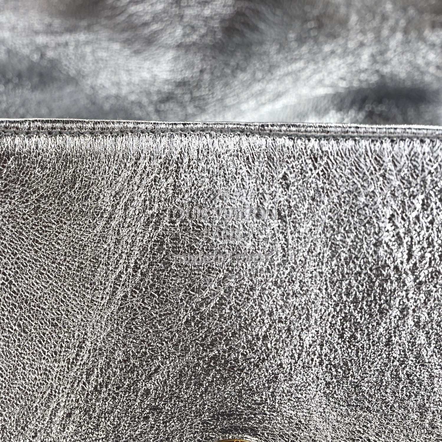 Louis Vuitton Satin Sequin Embroidered Monogram Coussin Belt Bag Silver 6 of 11