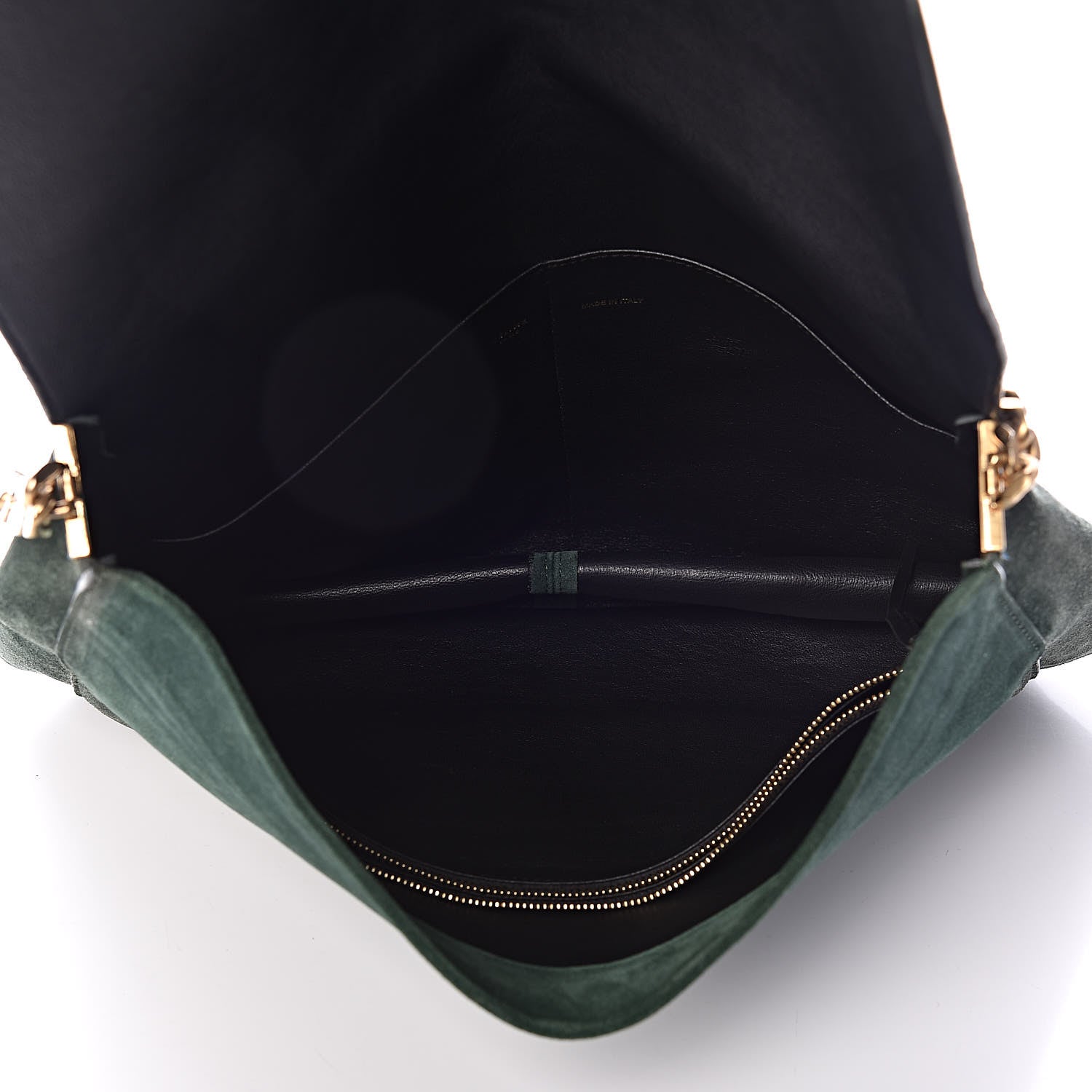 Celine Suede Medium Gourmette Emerald 5 of 13
