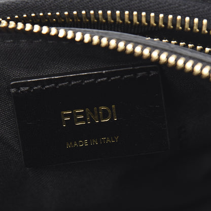 Fendi Vitello Grace Karligraphy Studded Pocket Belt Bag Black 5 of 9